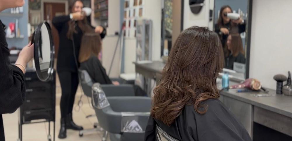 Hair Gallery busy salon, stylists at work in Crowborough