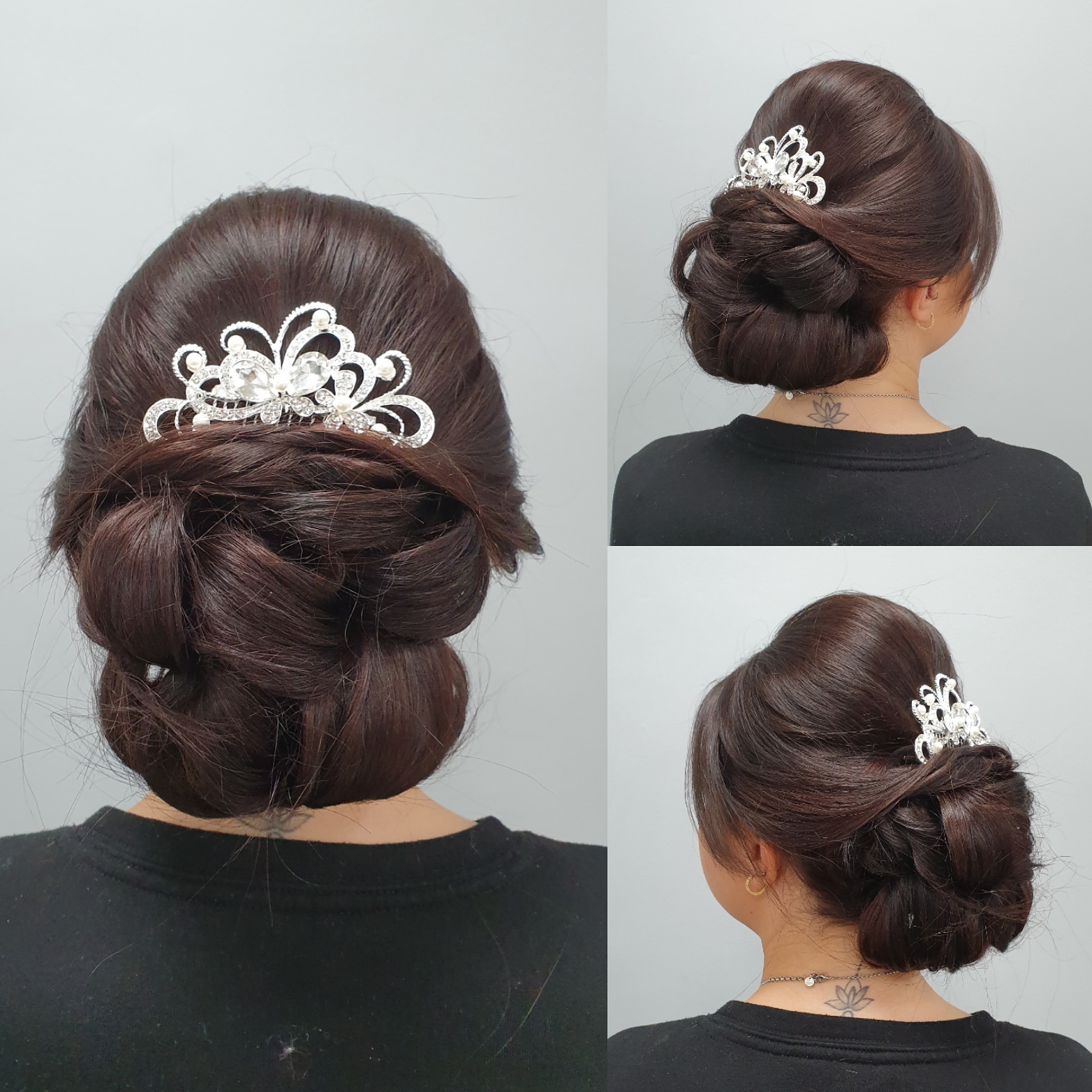 Intricate pearl-wired blonde updo, Hair Gallery Crowborough