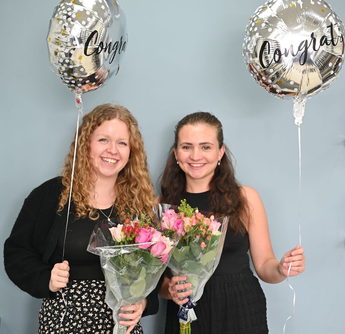 Danielle and Suzy with their NVQ distinction — Hair Gallery Crowborough